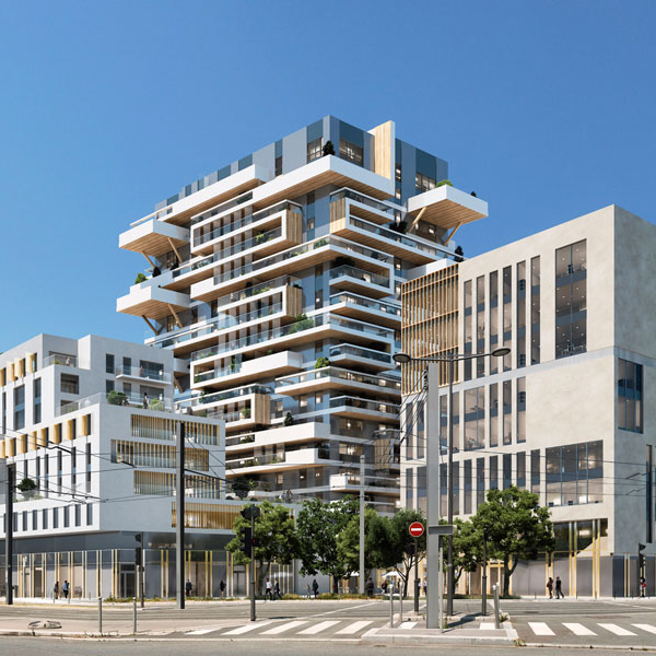 Hypérion, the first timber-framed high-rise in France
