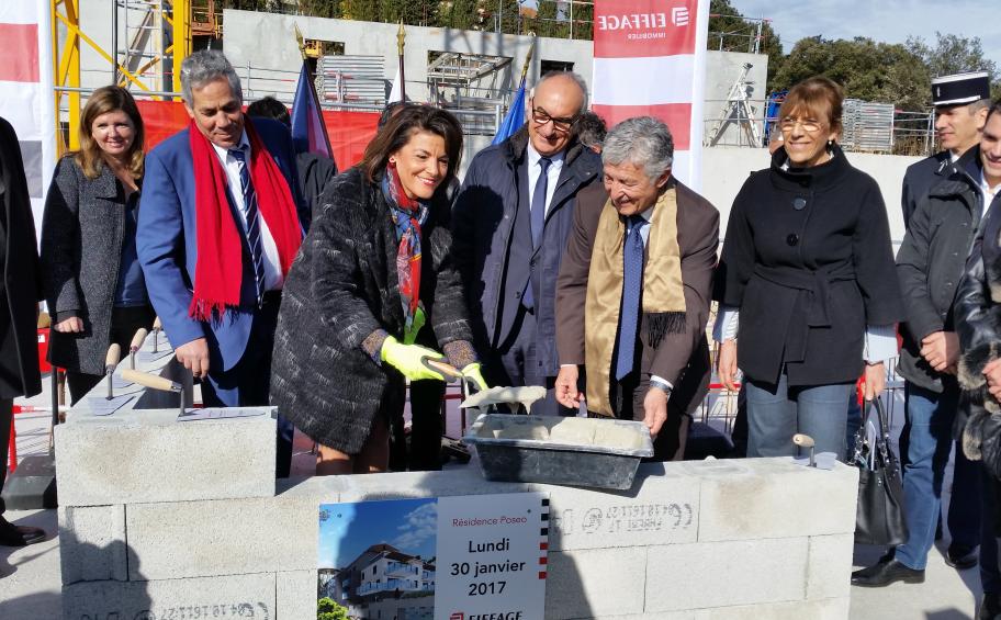 Foundation stone laid for Poseô, a new residential complex in Carros, Nice Côte d’Azur metropolitan area