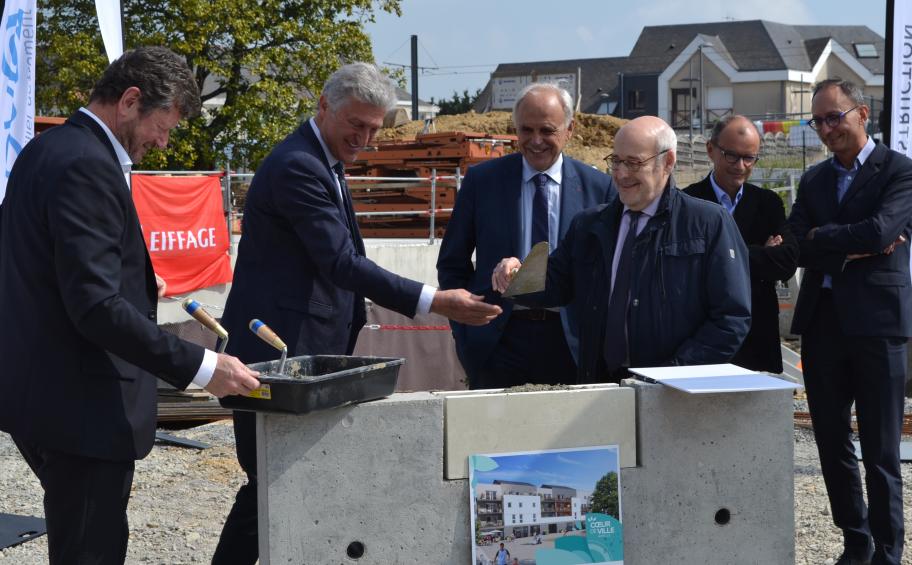 Eiffage Immobilier lays the foundation stone for a mixed housing and commercial complex near Angers