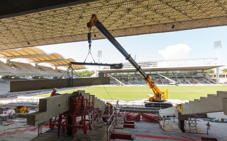 Eiffage Construction transforms the test at Stade de Gerland!
