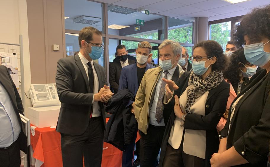 On the Metz students accomodation site, a double Ministerial visit for a unique energy rehabilitation!