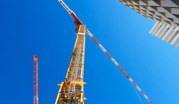 Cranes on a building site