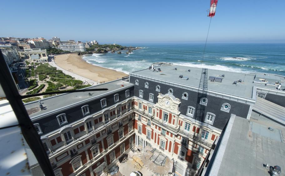 Rénovation de l’emblématique Hôtel du Palais à Biarritz : prochain lancement de la dernière phase des travaux !