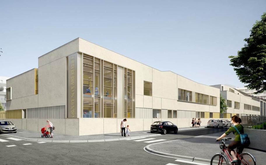 Eiffage Construction réalise un nouveau groupe scolaire sur le site des anciennes usines Berliet à Lyon