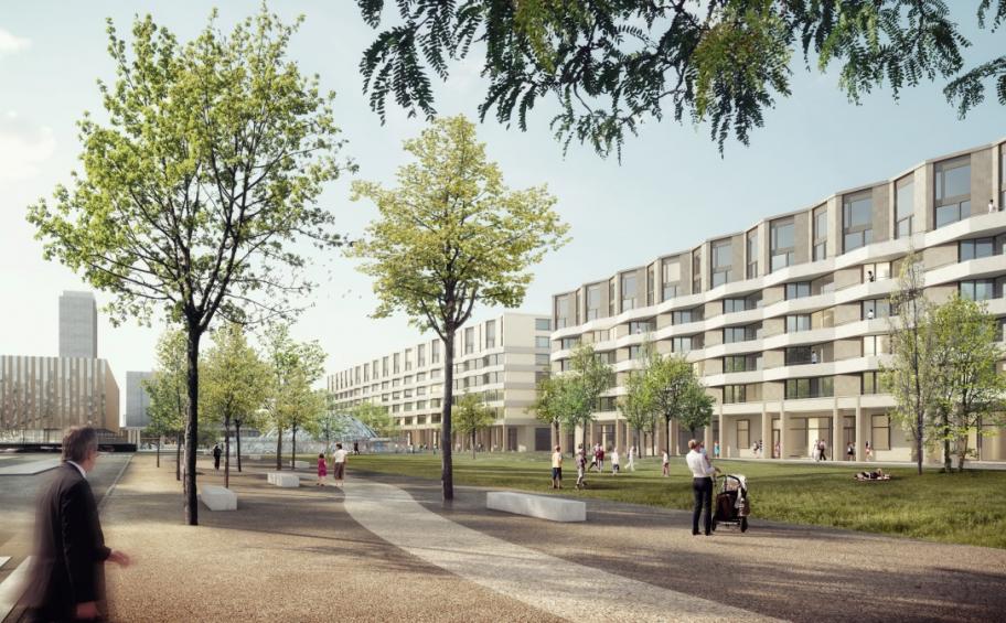 Priora AG, filiale suisse d’Eiffage Construction, réalise la résidence Esplanade à Bienne