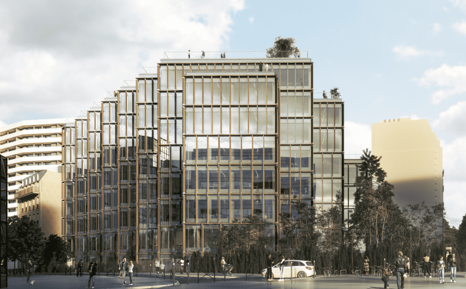 Réhabilitation lourde d’un bâtiment de bureaux de dix niveaux au cœur du 15e arrondissement par Eiffage Construction