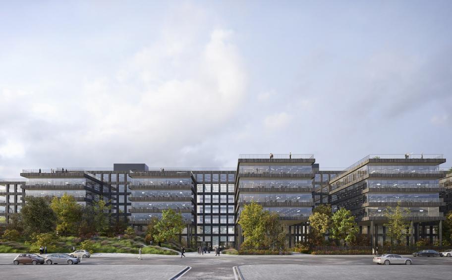 Eiffage begins works on BLACK in Clichy (France), a 50,000 sqm ecological urban campus for AXA IM Alts and Redman