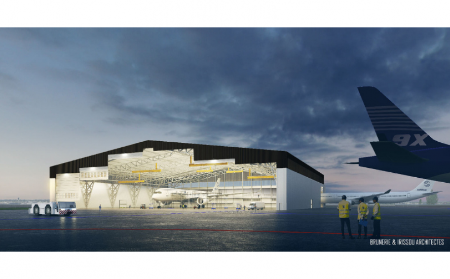 The airport of Bordeaux-Mérignac is going to welcome a new aeronautical shed