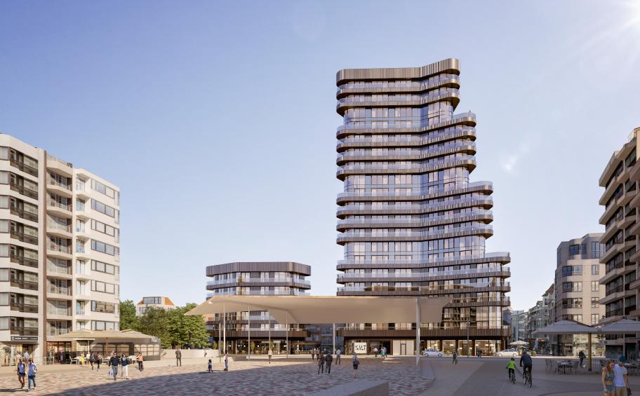 AB & Vuylsteke along the coast: Eiffage Benelux's subsidiaries shape the coastline with the virtuous Heldentoren tower