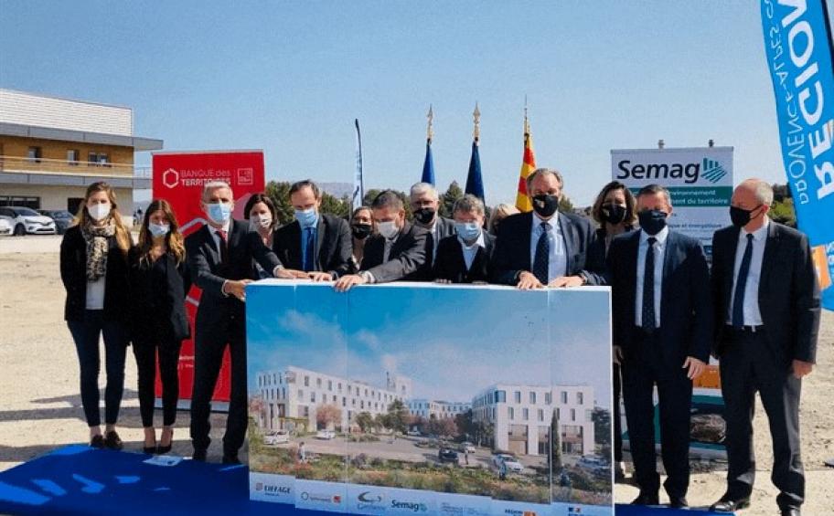Business park Yvon Morandat in Gardanne: the first stone is laid, the work is launched, and Eiffage Immobilier takes over!