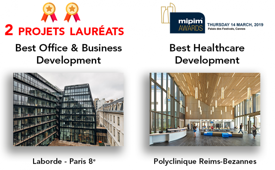 MIPIM Awards 2019 : two winning projects for Eiffage Construction!