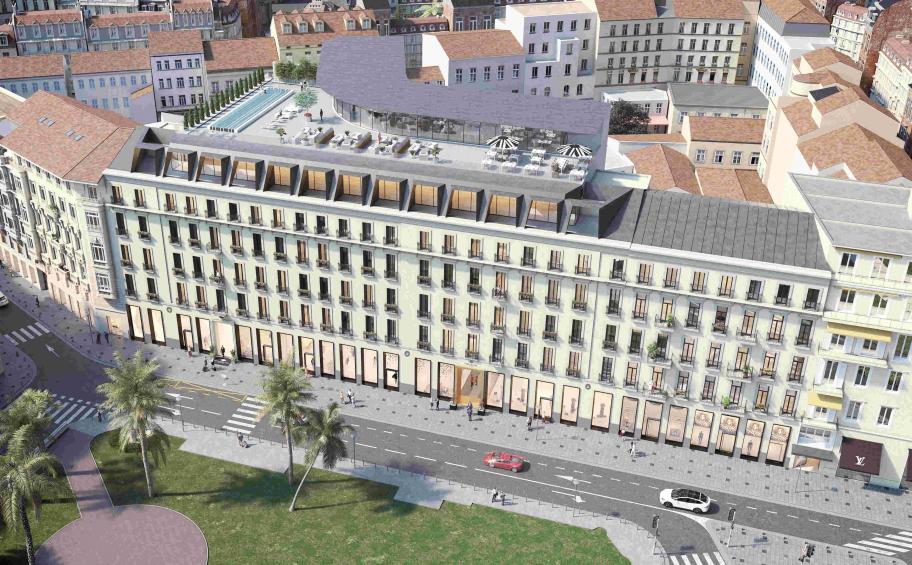 Eiffage Construction réhabilite un ancien bâtiment classé en un futur hôtel 5* dans le Carré d'Or à Nice (06)