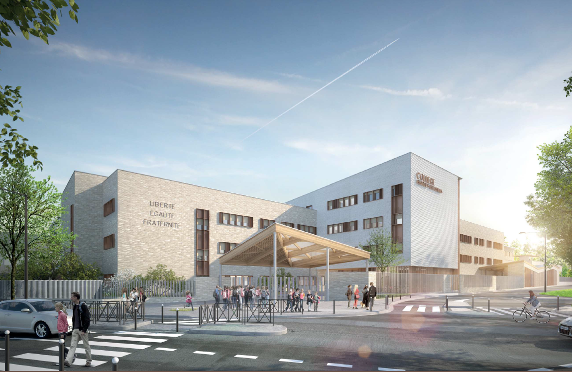 Le Collège de Villeneuve fait peau neuve avec Eiffage Construction : reconstruction, végétalisation & labellisation