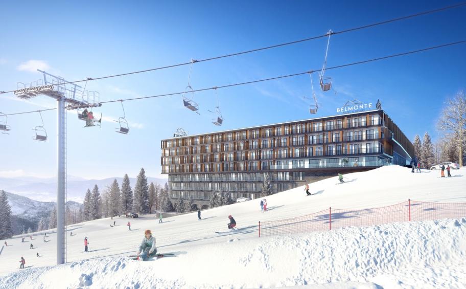 Eiffage Polska construira le premier hôtel cinq étoiles de la station de ski Krynica-Zdrój