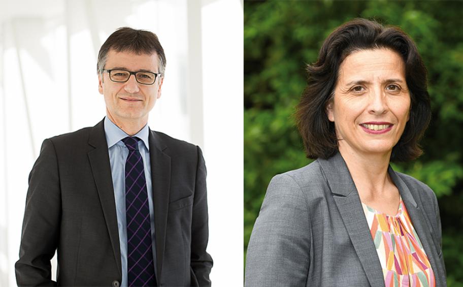 Nicolas Gravit, DG d’Eiffage Aménagement, et Aude Debreil, DG de l’EPA Sénart,  co-président le RNA en 2019
