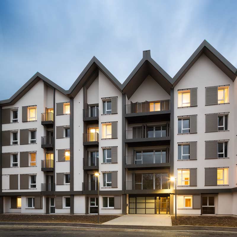 140 logements en structure bois massif CLT dans l'écoquartier Les Docks de Ris (91)