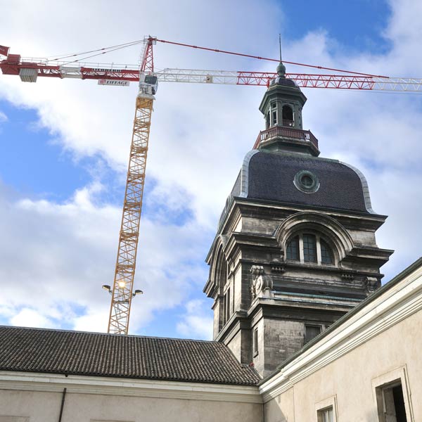 Vue du chantier du Grand Hôtel-Dieu de Lyon