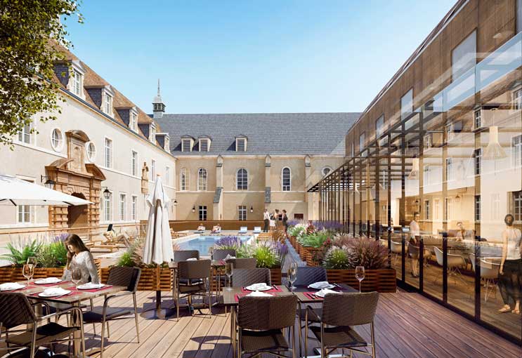 Le futur hôtel de la Cité internationale de la gastronomie et du vin de Dijon