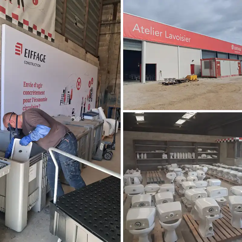The Longvic construction product reconditioning workshop
