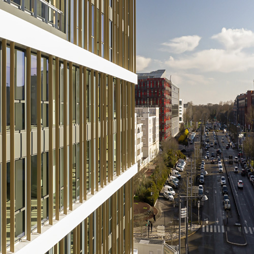 The façade of the Native project